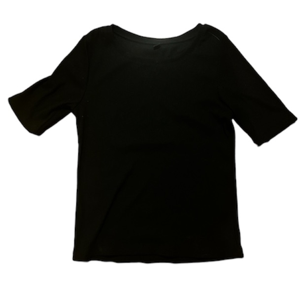 Uniqlo Extra Fine Merino Ribbed Half-Sleeve Short Sweater